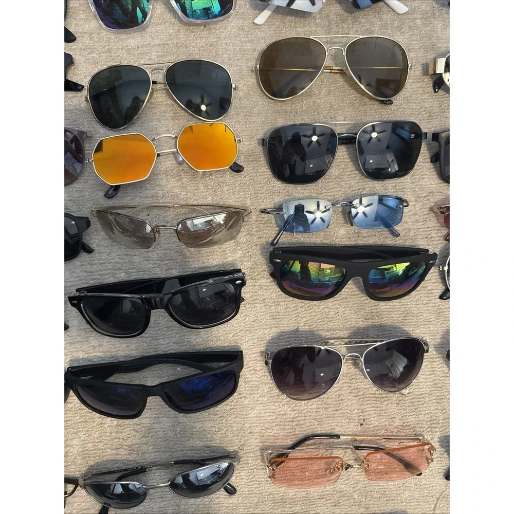 LOT of 64 sunglasses. HUGE  Variety of Styles & Colors- Men's & Women's Limited
